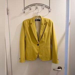 Zara bright yellow blazer